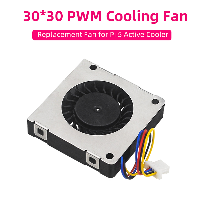 Pi Cooler - Raspberry Pi 5 พัดลมระบายความร้อน PWM 30x30x7