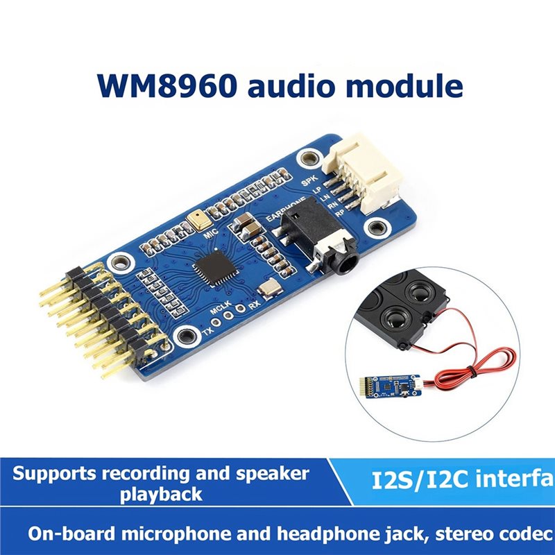Raspberry Pi 5 - WM8960 สำหรับ Raspberry Pi จอ LCD