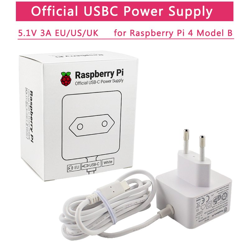 Raspberry Pi 4 - อย่างเป็นทางการ Raspberry Pi 4 แหล่งจ่ายไฟ 5V