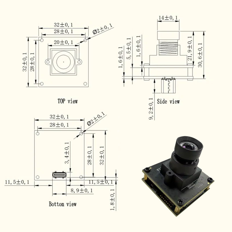 1/1.8 IMX678 4K 60FPS USB3.0 8 - Pi Camera Module บทวิจารณ์และราคา