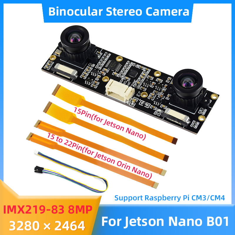 8MP IMX219กล้องสองตาสำหรับ NVI - Pi Camera Module บทวิจารณ์และราคา