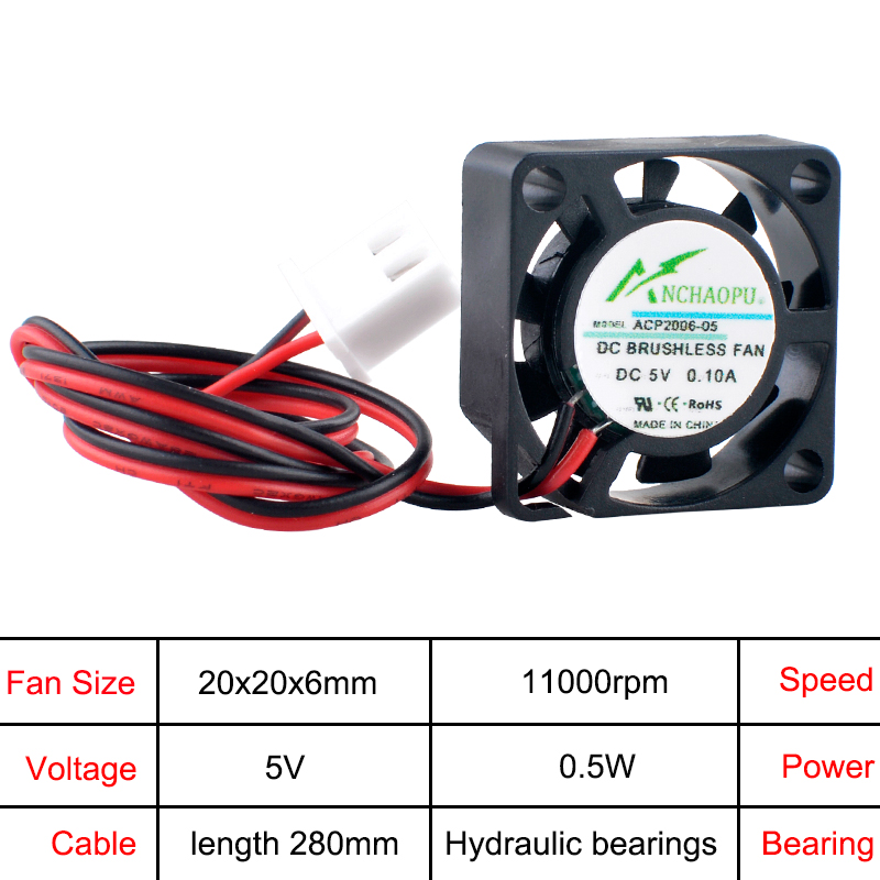 ANCHAOPU ACP2006 2 ซม.20 มม.20 - Pi Cooler บทวิจารณ์และราคา