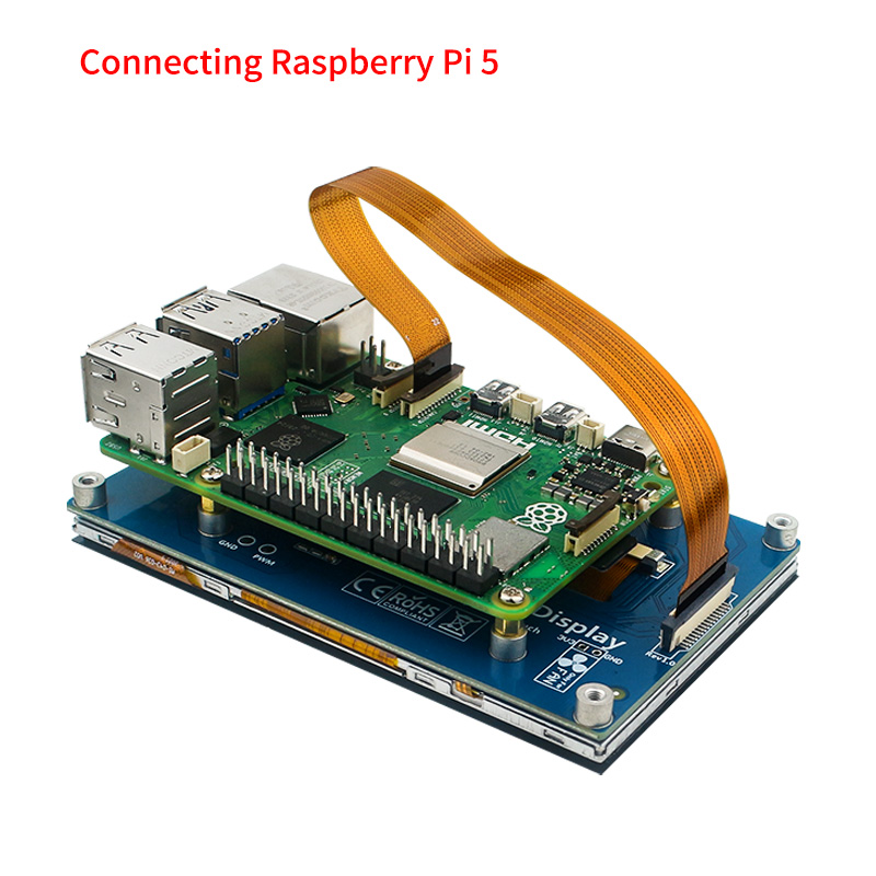 หน้าจอสัมผัส DSI 4.3นิ้วสำหรับ - Pi 5 Case บทวิจารณ์และราคา