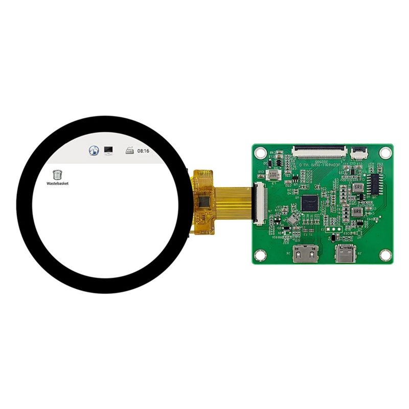 จอแสดงผลแบบกลม DSI TFT LCD พร้ - Pi Display บทวิจารณ์และราคา