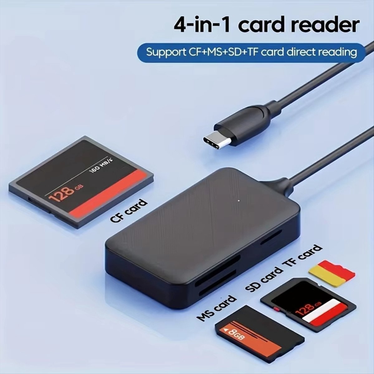 (A60I] เครื่องอ่านการ์ด 4-in-1 - Micro Sd Card บทวิจารณ์และราคา