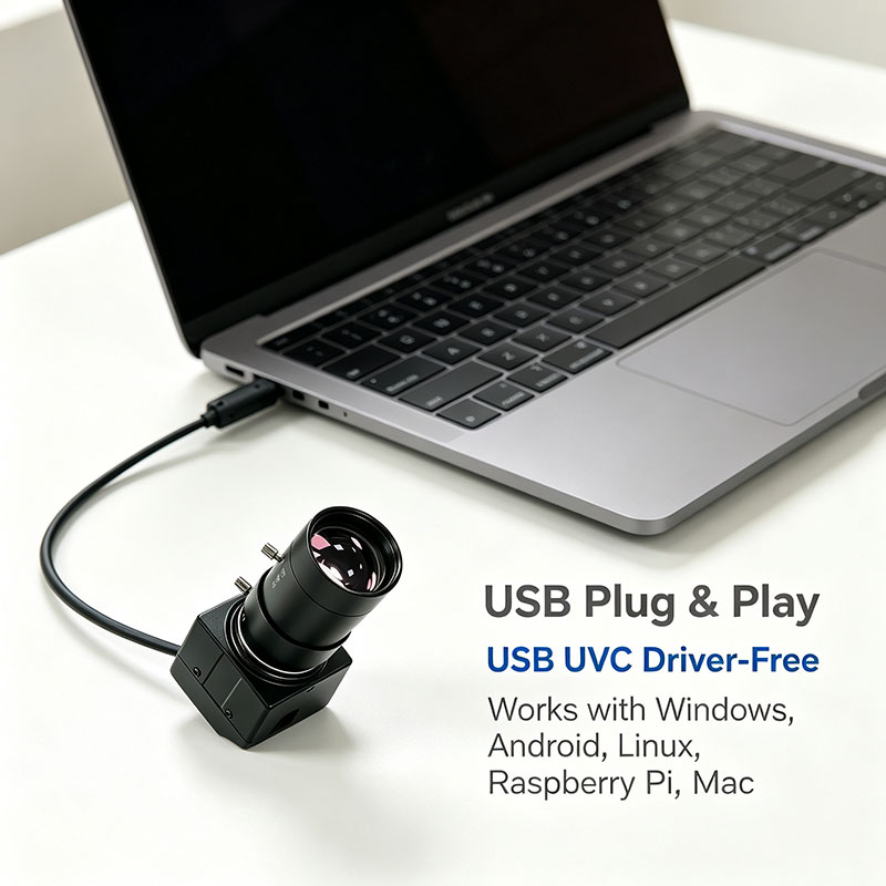 กล้องอุตสาหกรรม USB Global Shu - Raspberry Pi Global Shutter Camera Imx296 บทวิจารณ์และราคา